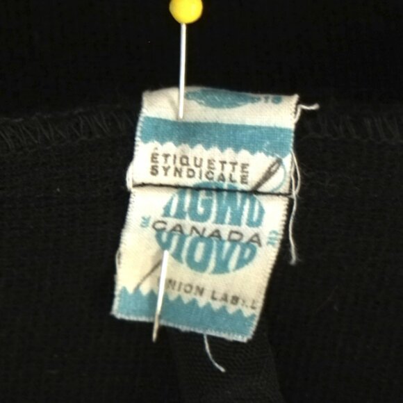 RARE 70s Luv Inc by Elvia jet-black zippered disco jumpsuit - Picture 7 of 8